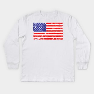 american flag Kids Long Sleeve T-Shirt